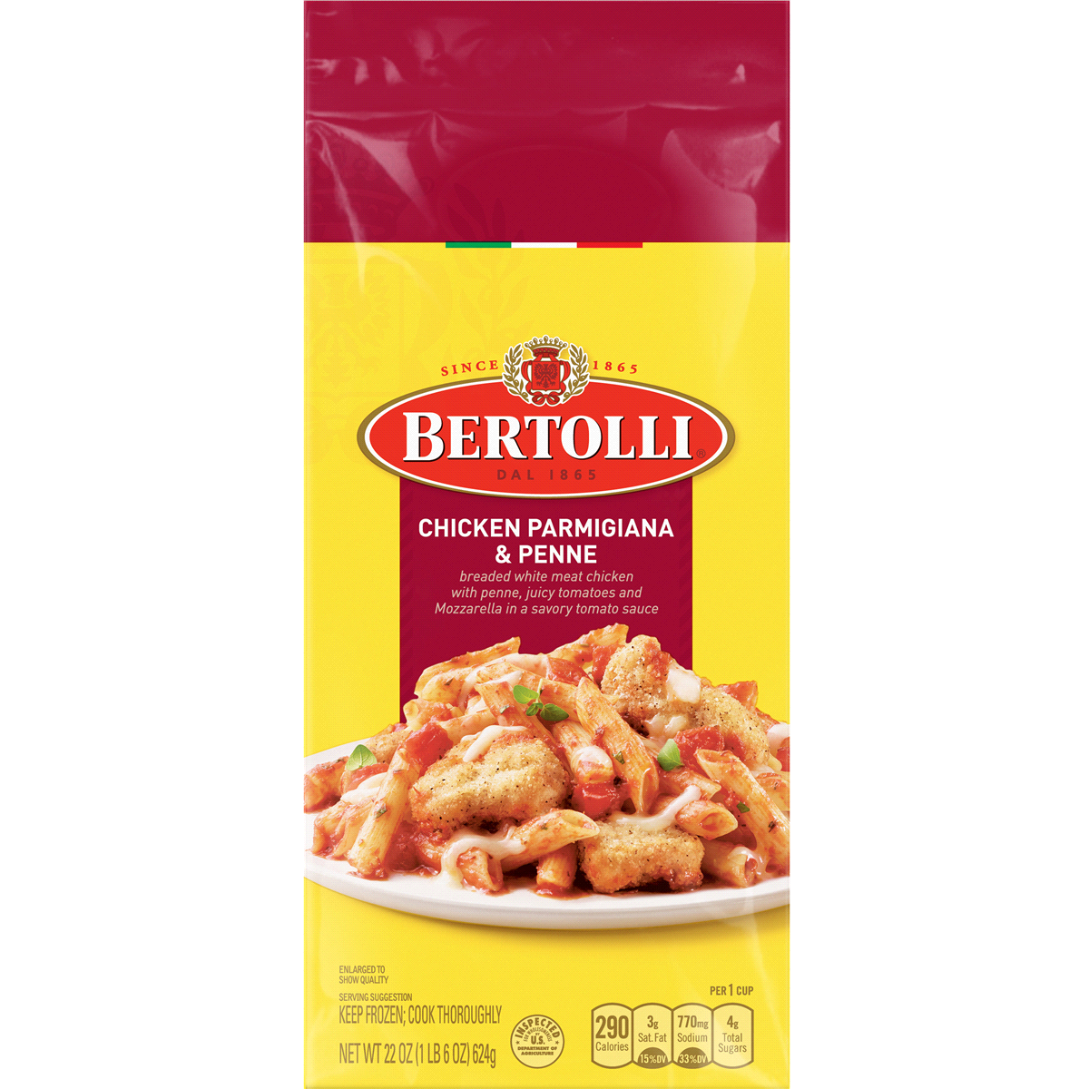 slide 1 of 1, Bertolli Chicken Parmigiana & Penne Classic Meal, 24 oz