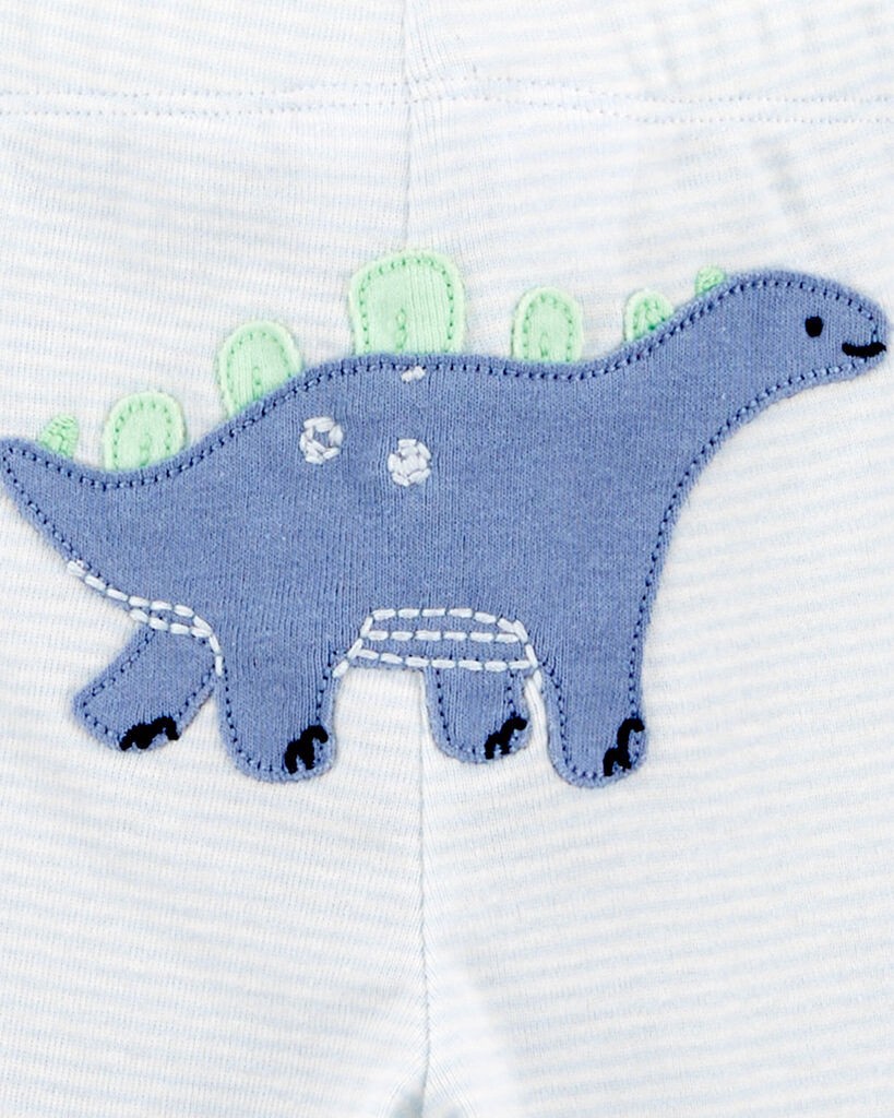 slide 2 of 4, Carter's Baby 3-Piece Dinosaur Little Outfit Set Blue 6M, 1 ct