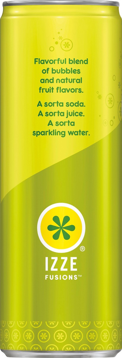 slide 4 of 5, Izze Fusions Lemon Lime Sparkling Beverage 12 Fluid Ounce Aluminum Can - 12 oz, 12 oz