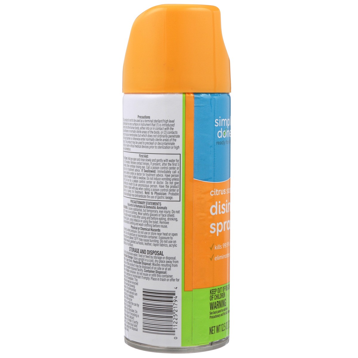 slide 6 of 11, Simply Done Disinfectant Spray Citrus, 12.5 oz