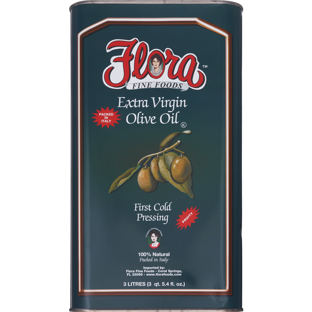slide 1 of 1, Flora Italian Extra Virgin Olive Oil, 3 liter