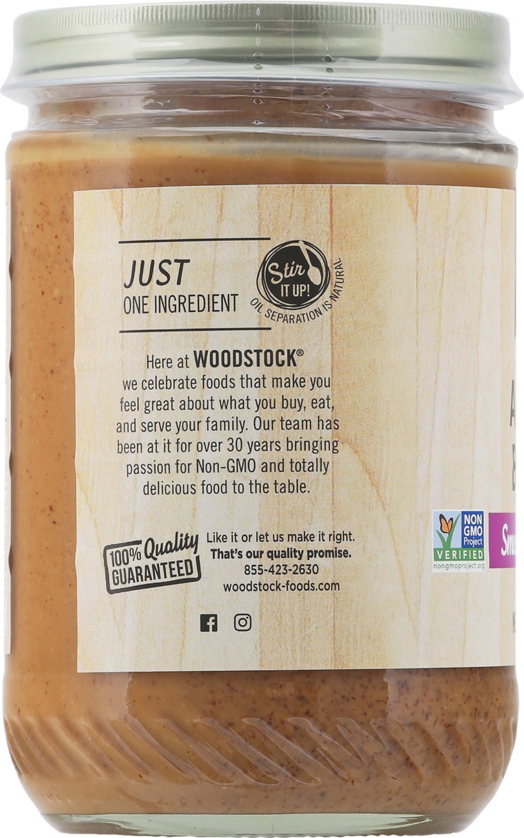 slide 5 of 9, Woodstock Smooth & Unsalted Almond Butter, 16 oz