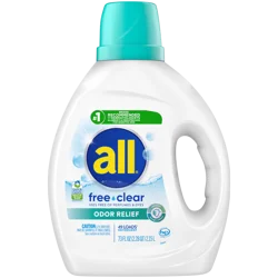 All Free Clear Odor Relief Detergent 73 fl oz