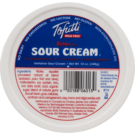 slide 8 of 9, Tofutti Sour Cream Milk Free Imitation, 12 oz