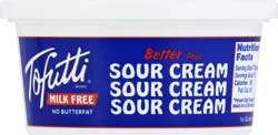 Tofutti Milk Free Better Than Sour Cream - 12 oz