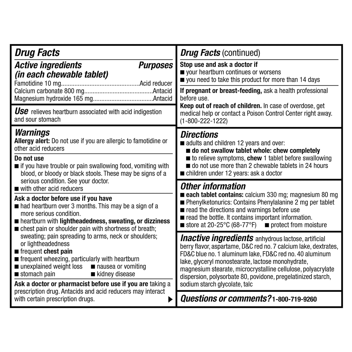 slide 9 of 29, Meijer Dual Action Complete Heartburn Relief Chewable Tablets, Berry, 50 ct