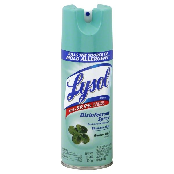 slide 1 of 1, Lysol Disinfectant Spray, Garden Mist Scent, 12 oz