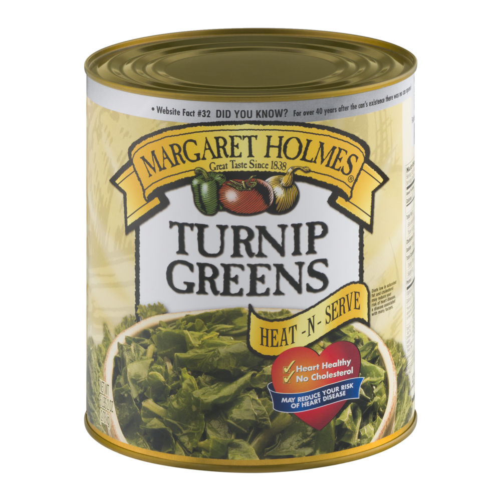 slide 1 of 1, Margaret Holmes Turnip Greens Unseasoned, 102 oz