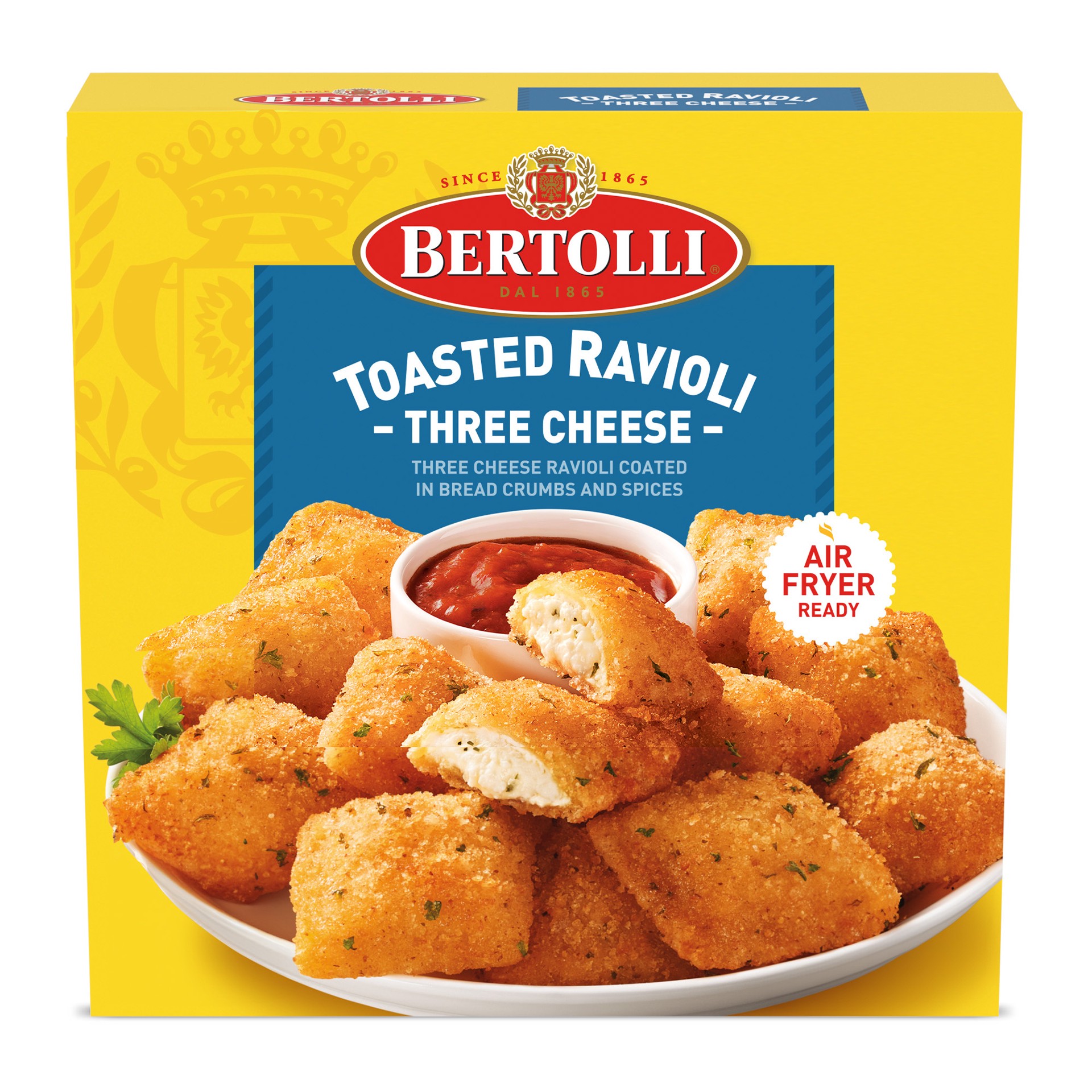 slide 1 of 5, Bertolli Three Cheese Toasted Ravioli, Frozen Appetizer, 11 oz., 11 oz