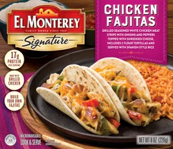 El Monterey Signature Chicken Fajitas Meal, 8 oz (Frozen)
