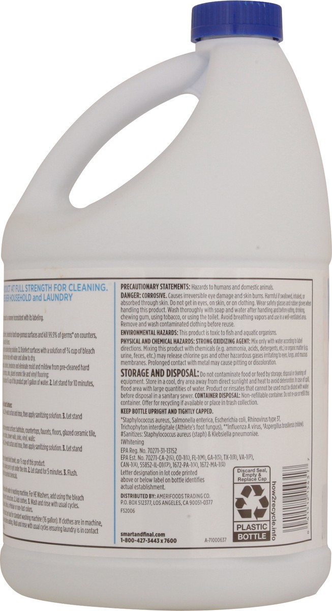slide 2 of 12, First Street Fs/A-1 Germicidal Bleach, 121 oz