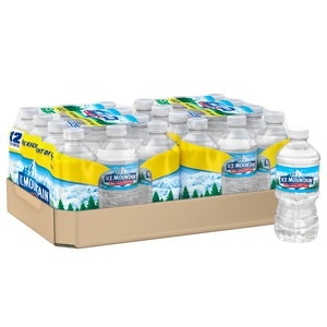 slide 1 of 1, Ice Mountain 100% Natural Spring Water Plastic Bottle 12 Oz, 12Ct, 144 oz