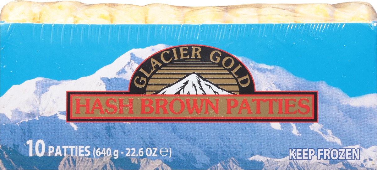 slide 5 of 9, Glacier Gold Hash Brown Patties 10 ea, 10 ct