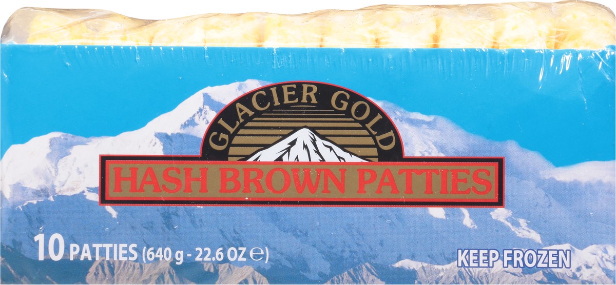 slide 3 of 9, Glacier Gold Hash Brown Patties 10 ea, 10 ct