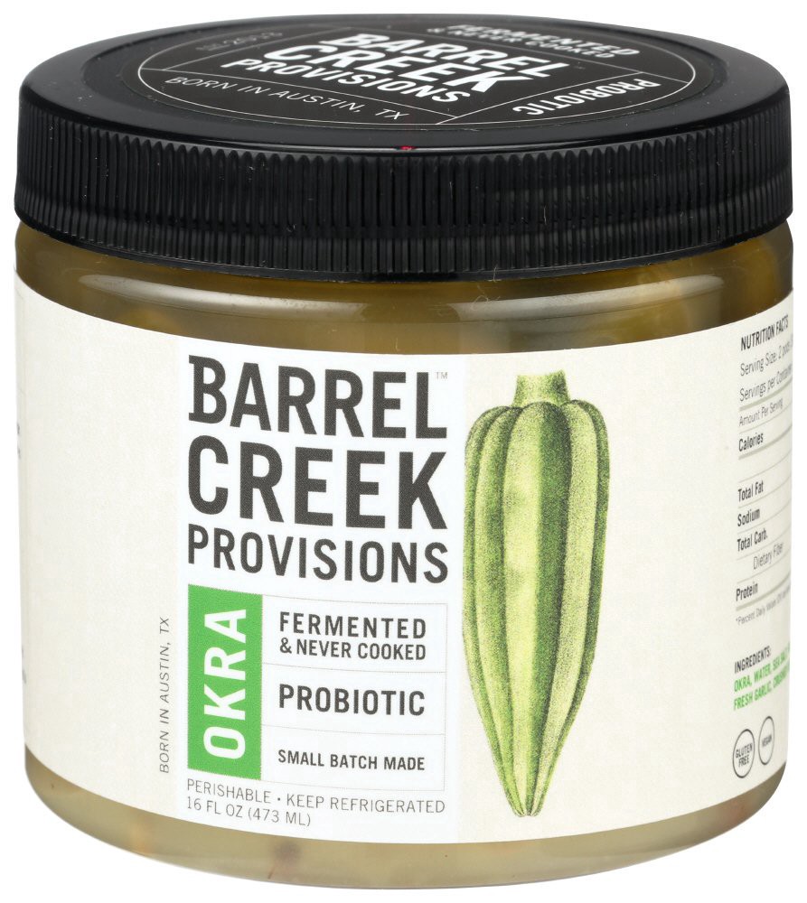 slide 1 of 1, Barrel Creek Provisions Fermented Okra, 16 oz