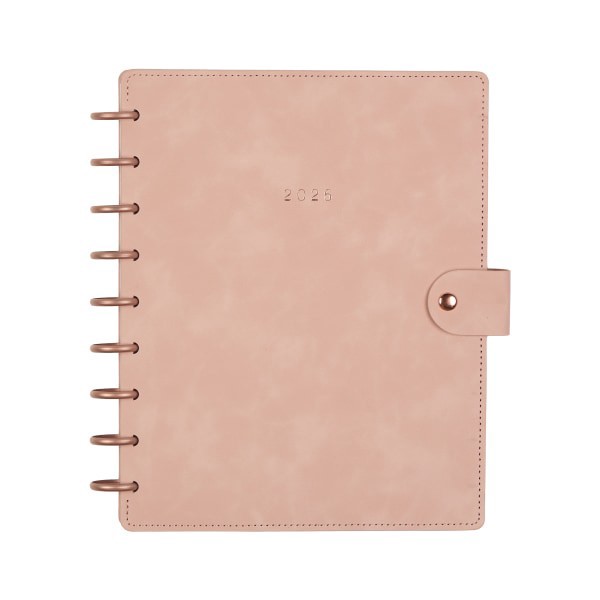 slide 8 of 10, 2026 Citrine Monthly/Weekly Classic Disc Bound Planner, 7"" x 9-1/4"", Blush, January To December, PD0123C008, 1 ct