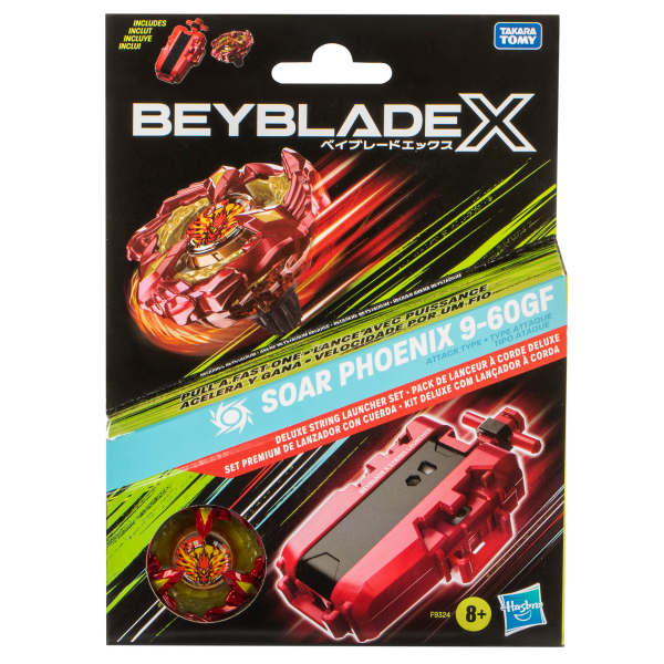 slide 11 of 13, Beyblade X Soar Phoenix Deluxe String Launcher Set, 1 ct