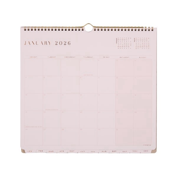 slide 6 of 6, 2026 Happy Planner 12-Month Desk Calendar, 12-1/2"" x 13-1/2"", Ivory, January To December, CW0003S001, 1 ct