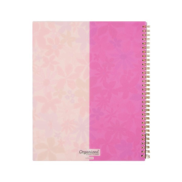 slide 7 of 10, 2026 Organized by Happy Planner Monthly/Weekly Big Twin Loop Planner, 8-1/2"" x 11"", Sunlit Floral, January To December, PT0021B001, 1 ct