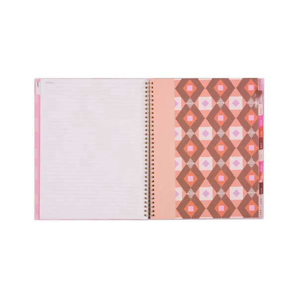 slide 8 of 10, 2026 Organized by Happy Planner Monthly/Weekly Big Twin Loop Planner, 8-1/2"" x 11"", Sunlit Floral, January To December, PT0021B001, 1 ct