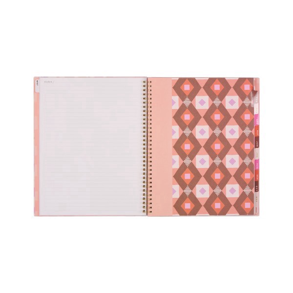 slide 8 of 10, 2026 Organized by Happy Planner Monthly/Weekly Big Twin Loop Planner, 8-1/2"" x 11"", Bright Sunlit Floral, January To December, PTLBD12-184, 1 ct