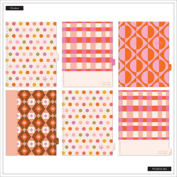 slide 2 of 10, 2026 Organized by Happy Planner Monthly/Weekly Big Twin Loop Planner, 8-1/2"" x 11"", Bright Sunlit Floral, January To December, PTLBD12-184, 1 ct