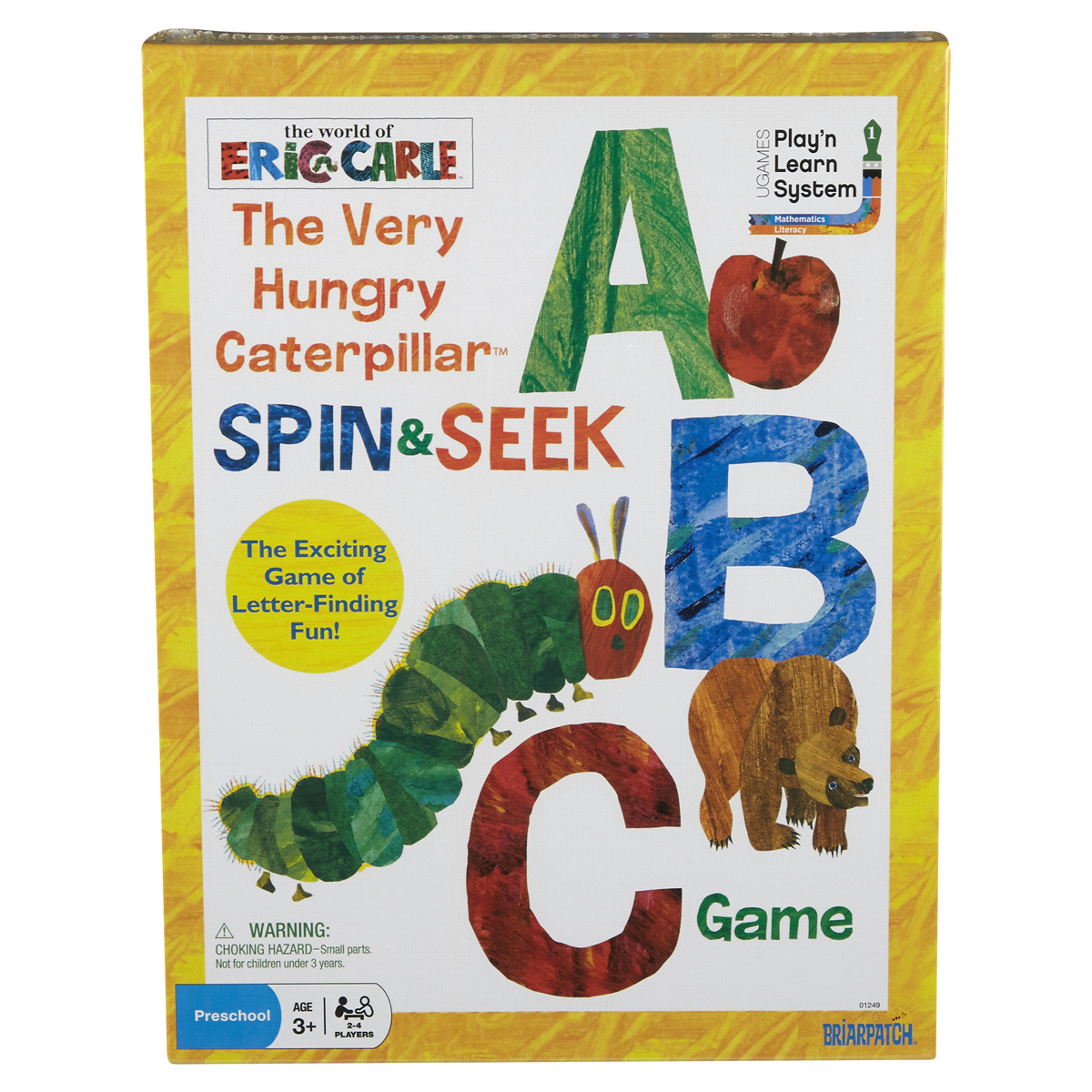 slide 1 of 1, University Games Eric Carle Briarpatch The Very Hungry Caterpillar Spin & Seek ABC Game, 1 ct