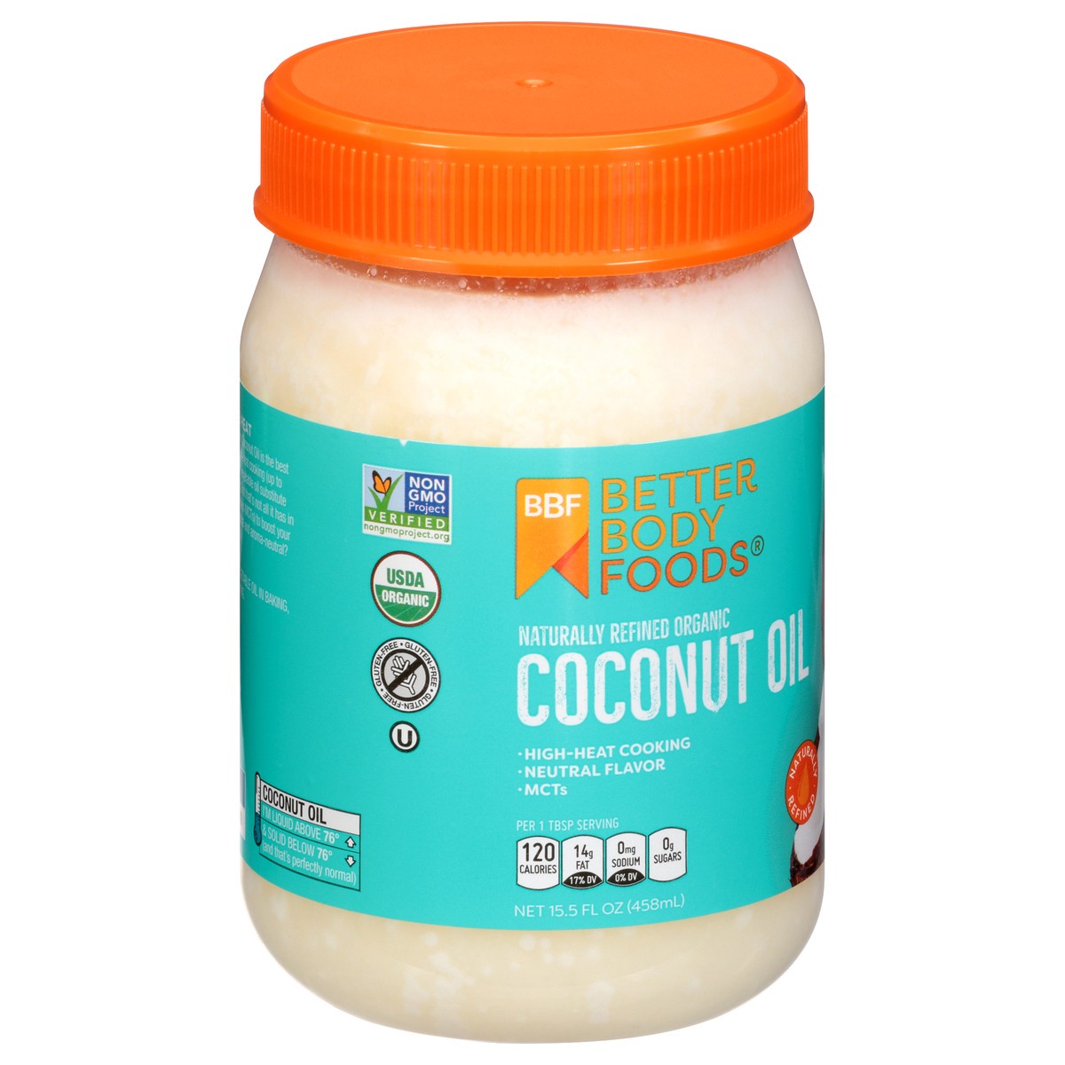 slide 2 of 9, BetterBody Foods Organic Naturally Refined Coconut Oil, 15.5 oz