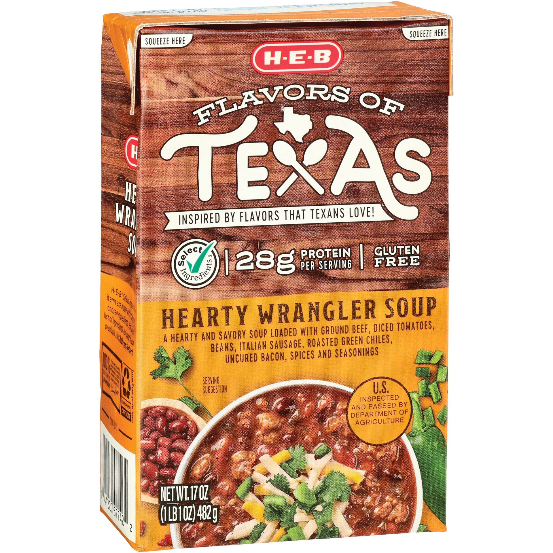 slide 1 of 1, H-B Hearty Wrangler Soup - 17 oz, 17 oz