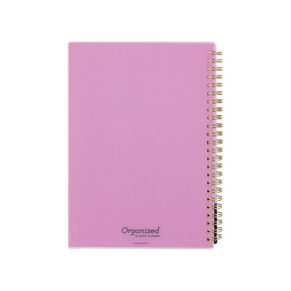 slide 8 of 10, 2026 Organized by Happy Planner Monthly/Weekly Small Twin Loop Planner, 5-1/2"" x 8-1/4"", Sunlit, January To December, PT0025S024, 1 ct