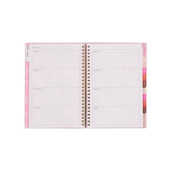 slide 10 of 10, 2026 Organized by Happy Planner Monthly/Weekly Small Twin Loop Planner, 5-1/2"" x 8-1/4"", Sunlit, January To December, PT0025S024, 1 ct