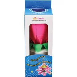 Lotus Candles Singing Birthday Candle - Pink