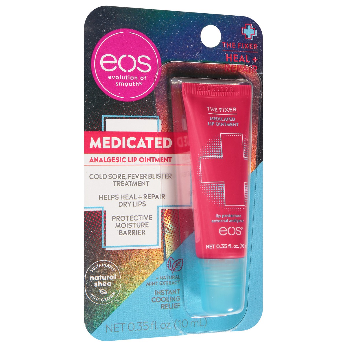 slide 8 of 9, eos Medicated Analgesic Lip Ointment 0.35 fl oz, 1 ct