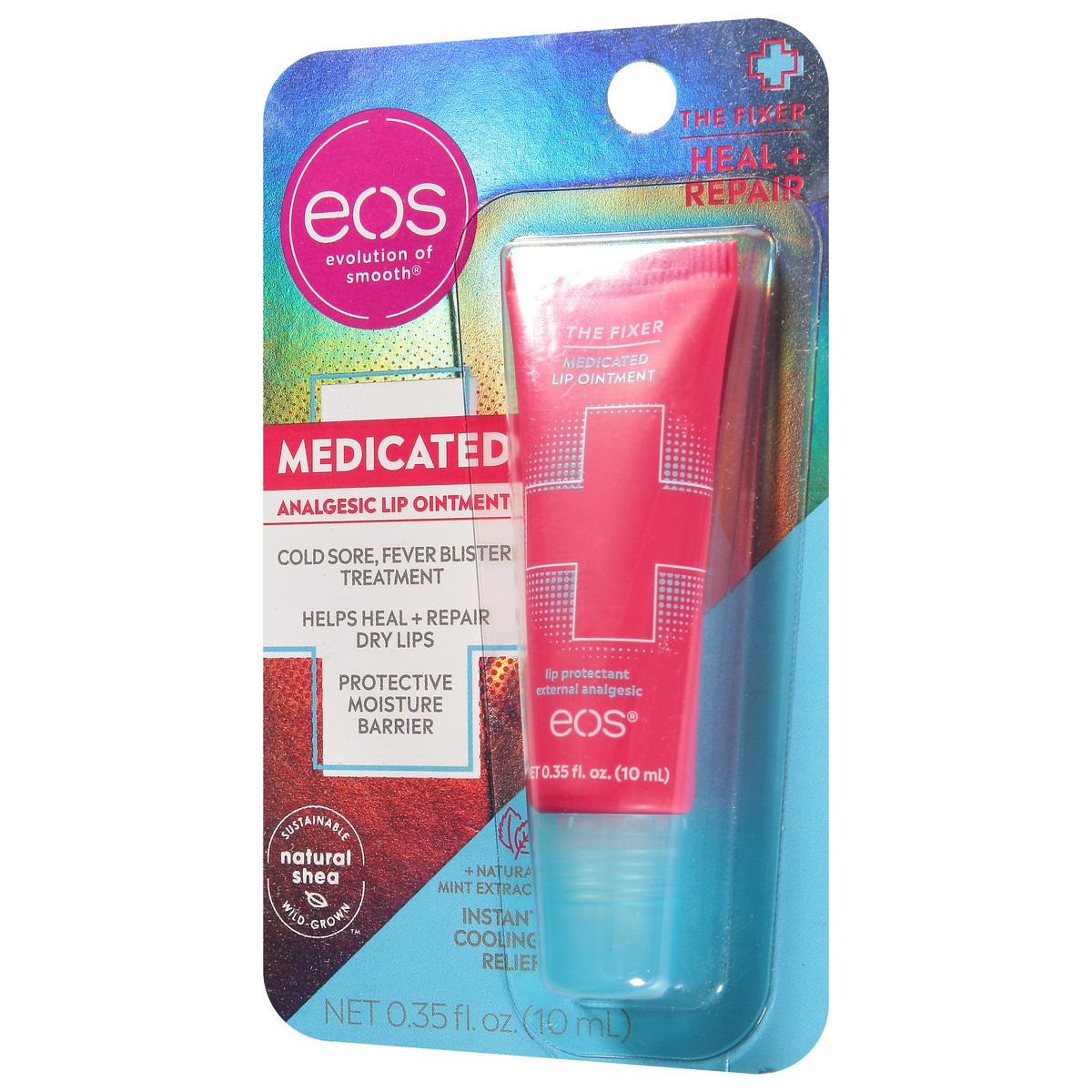 slide 4 of 9, eos Medicated Analgesic Lip Ointment 0.35 fl oz, 1 ct