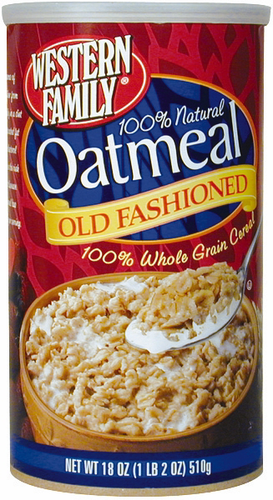 slide 1 of 1, Western Family Old Fashioned Oats, 18 oz