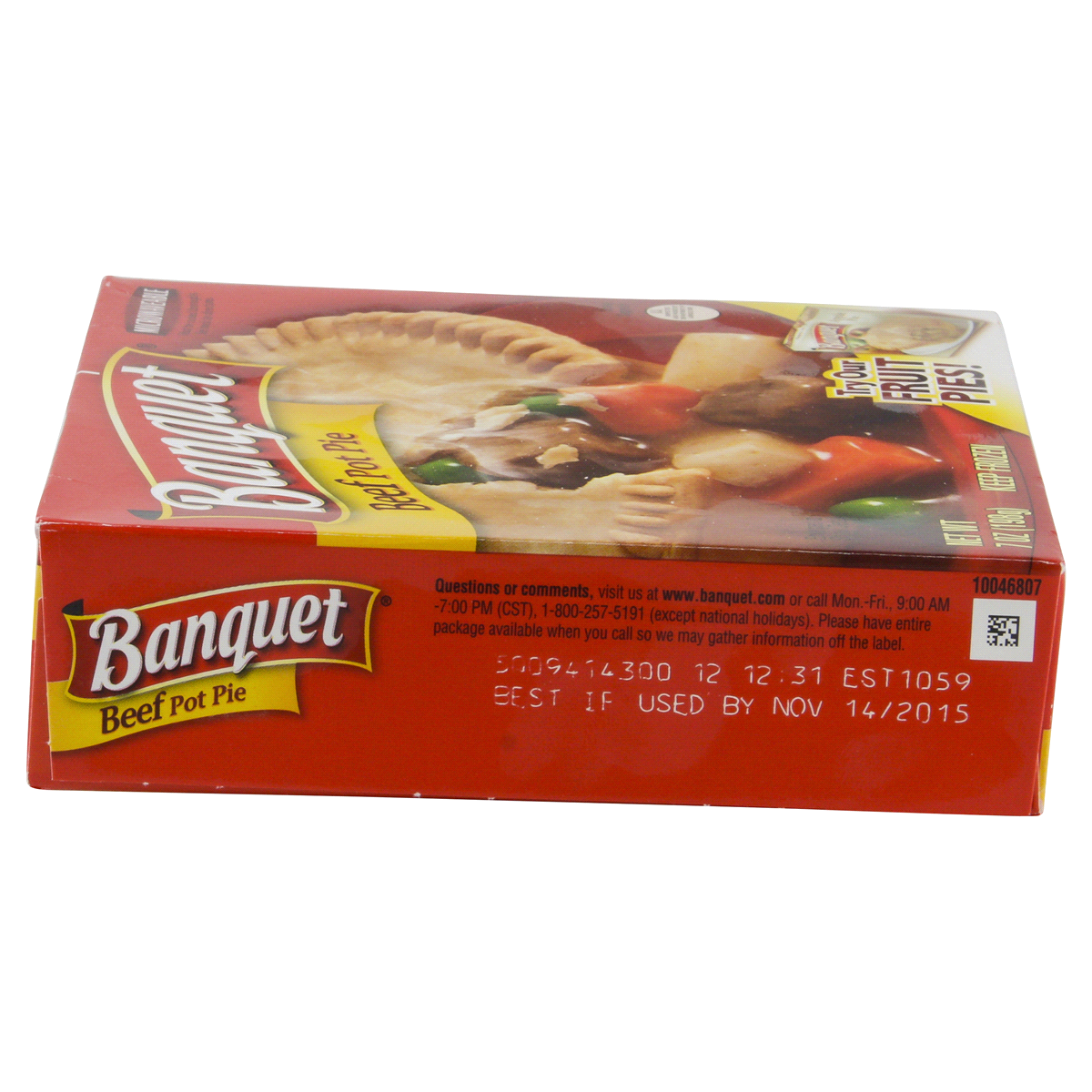 slide 4 of 6, Banquet Beef Pot Pie, 7 oz