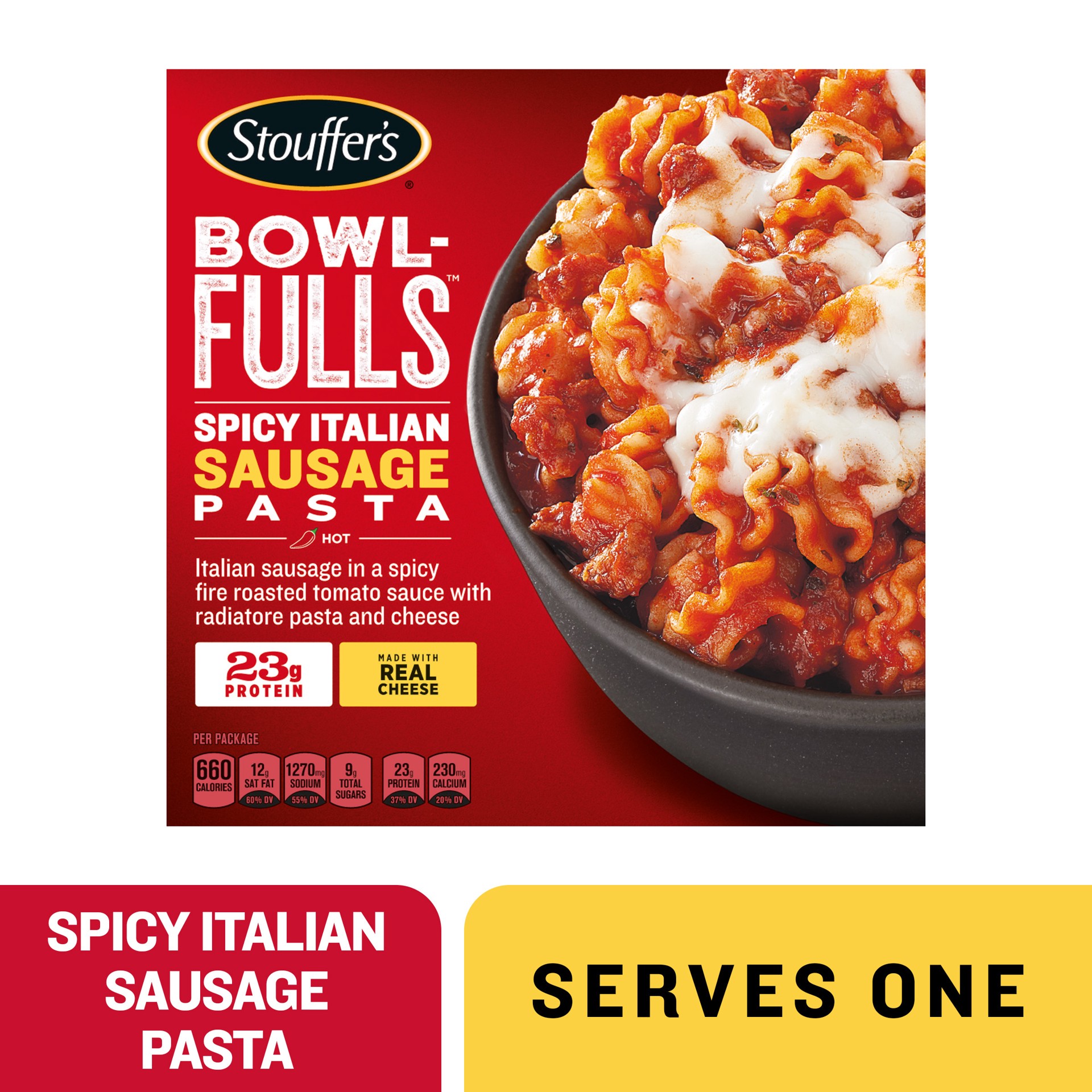 slide 1 of 2, Stouffer's Italian Sausage Mac Fulls Italian Sausage Meal, 14 oz