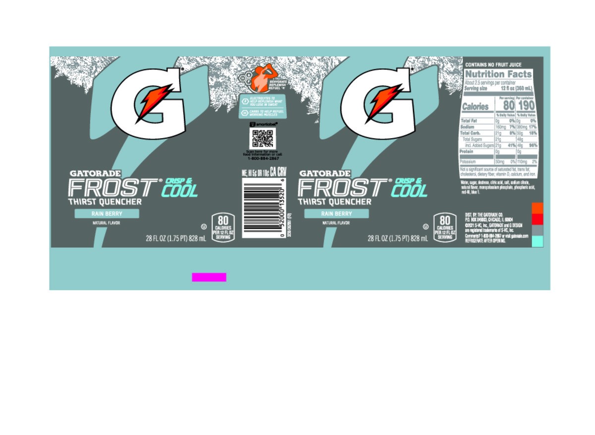 slide 8 of 8, Gatorade Frost Rain Berry Thirst Quencher 28 Fluid Ounce Plastic Bottle, 28 fl oz