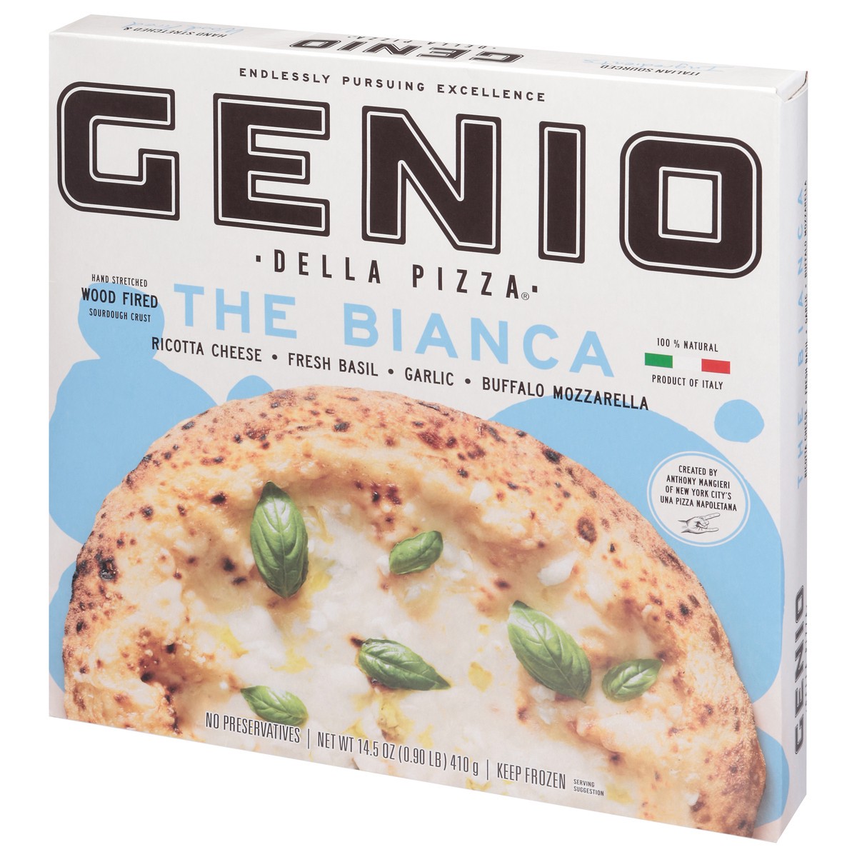 slide 2 of 4, Genio Della Pizza The Bianca Pizza 14.5 oz, 14.5 oz