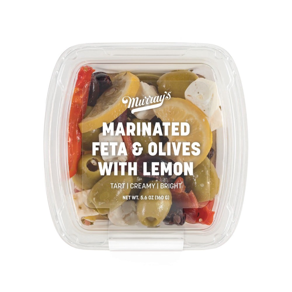 slide 1 of 1, Murray's Marinated Feta & Olives With Lemon, 5.6 oz