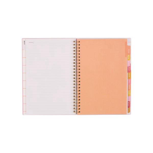 slide 5 of 10, 2026 Organized by Happy Planner Monthly/Weekly Small Twin Loop Planner, 5-1/2"" x 8-1/4"", Sunset, January To December, PT0025S012, 1 ct