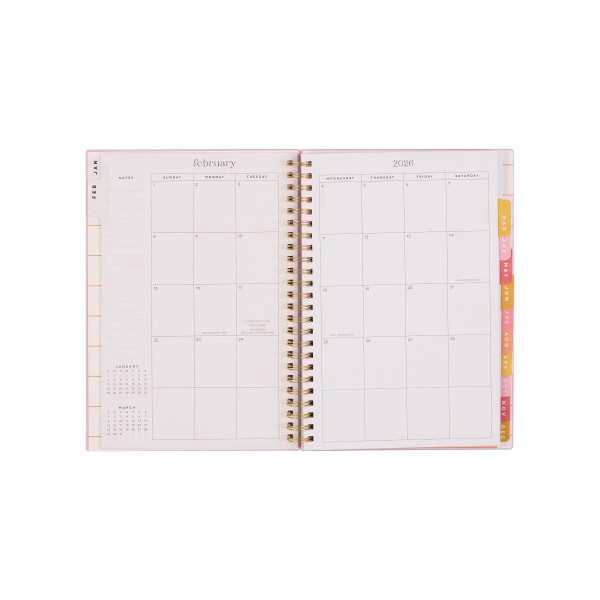 slide 6 of 10, 2026 Organized by Happy Planner Monthly/Weekly Small Twin Loop Planner, 5-1/2"" x 8-1/4"", Sunset, January To December, PT0025S012, 1 ct