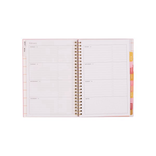 slide 2 of 10, 2026 Organized by Happy Planner Monthly/Weekly Small Twin Loop Planner, 5-1/2"" x 8-1/4"", Sunset, January To December, PT0025S012, 1 ct