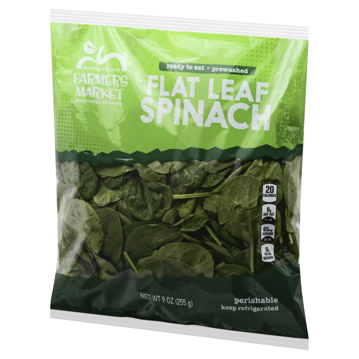 slide 5 of 9, Harris Teeter Farmers Market Flat Leaf Spinach 9 oz, 9 oz