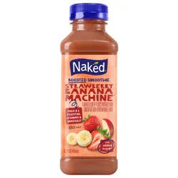 Naked No Sugar Added, Non GMO Strawberry Banana Fruit Juice, 15.2 Fl Oz, Bottle