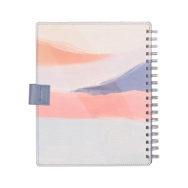 slide 10 of 10, 2026 Citrine Monthly/Weekly Classic Customizable Twin Loop Planner, 7"" x 9-1/4"", Serene Shapes, January To December, PZ0026C014, 1 ct