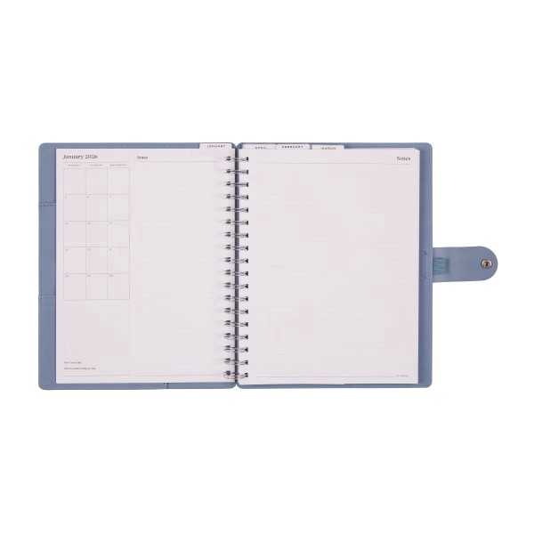 slide 3 of 10, 2026 Citrine Monthly/Weekly Classic Customizable Twin Loop Planner, 7"" x 9-1/4"", Serene Shapes, January To December, PZ0026C014, 1 ct