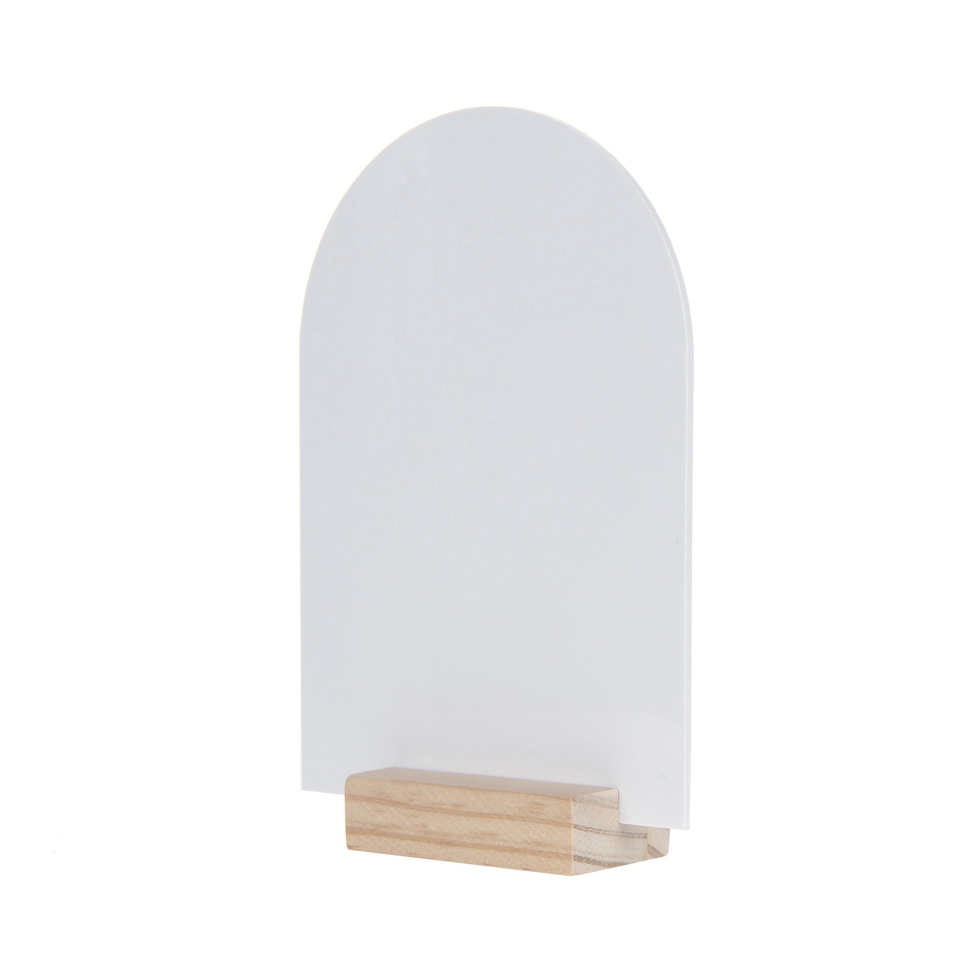 slide 4 of 4, 7.5" Acrylic Sign With Wood Stand By Make Market, 7.3 in x 5 in