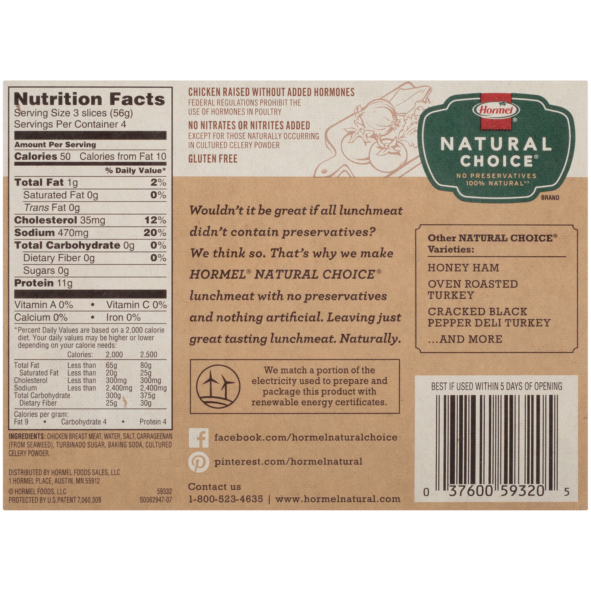 slide 8 of 8, HORMEL NATURAL CHOICE Rotisserie Seasoned Deli Chicken Breast, 8 oz