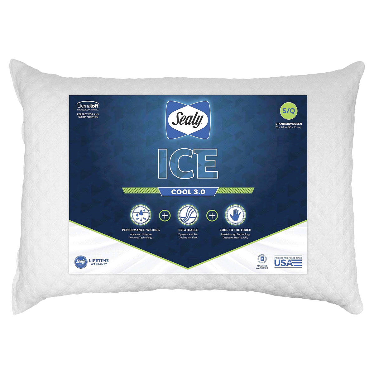slide 1 of 17, Sealy Ice Cool Pillow, 1 ct